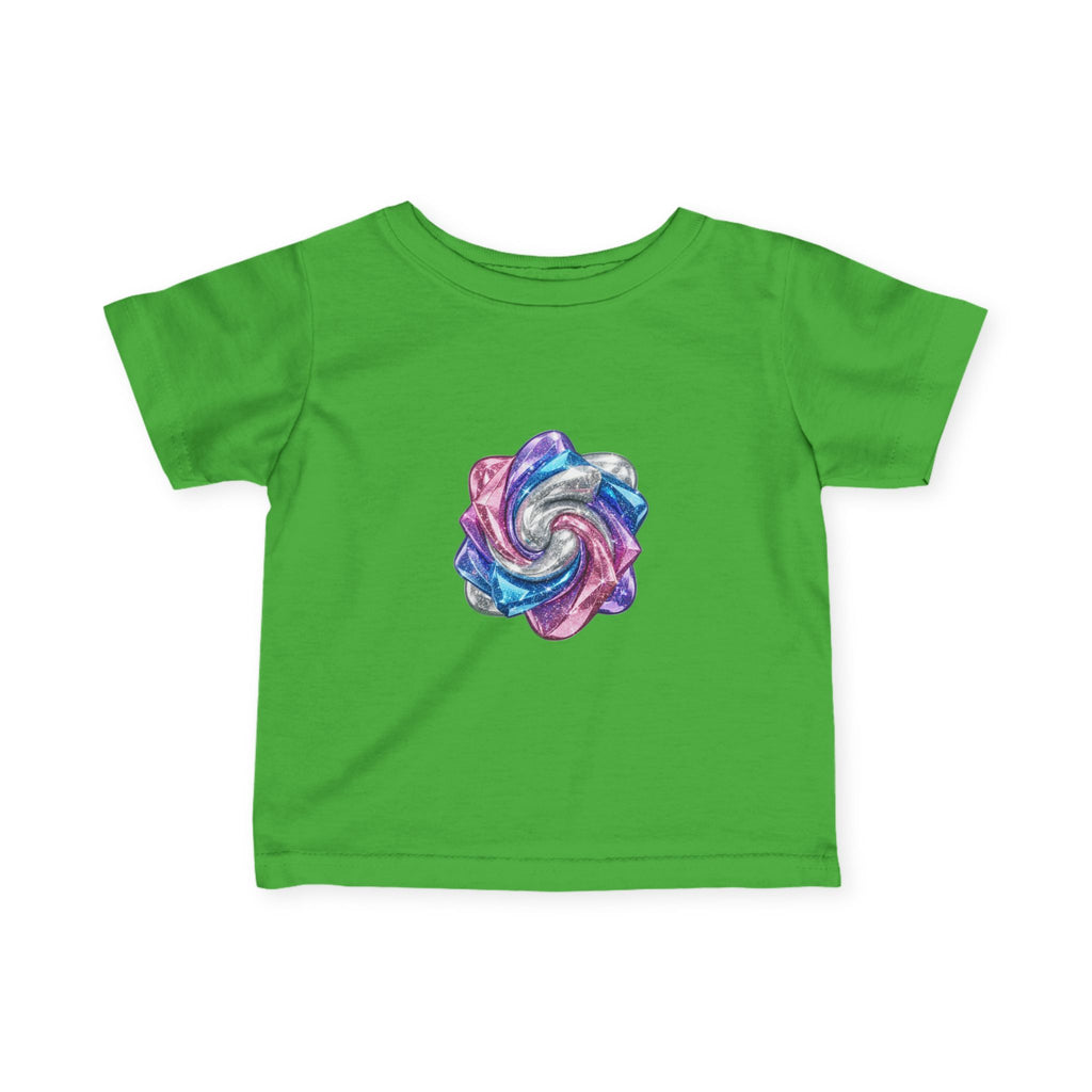 3D Glitter Design Infant Fine Jersey Tee