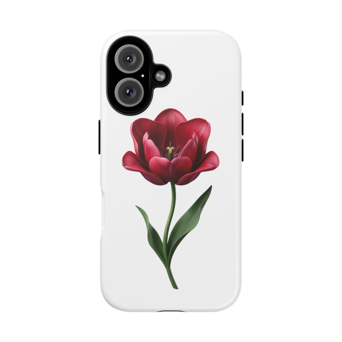 Tulip Floral Tough Phone Case – Protective Blossom iPhone Cover