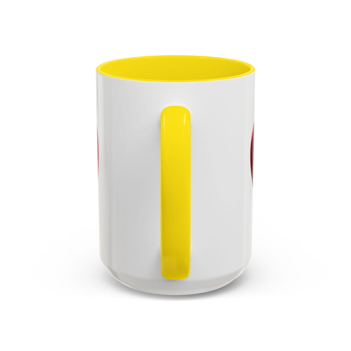 Heart Accent Coffee Mug – Red 3D Heart Design, Valentine’s Day Gift