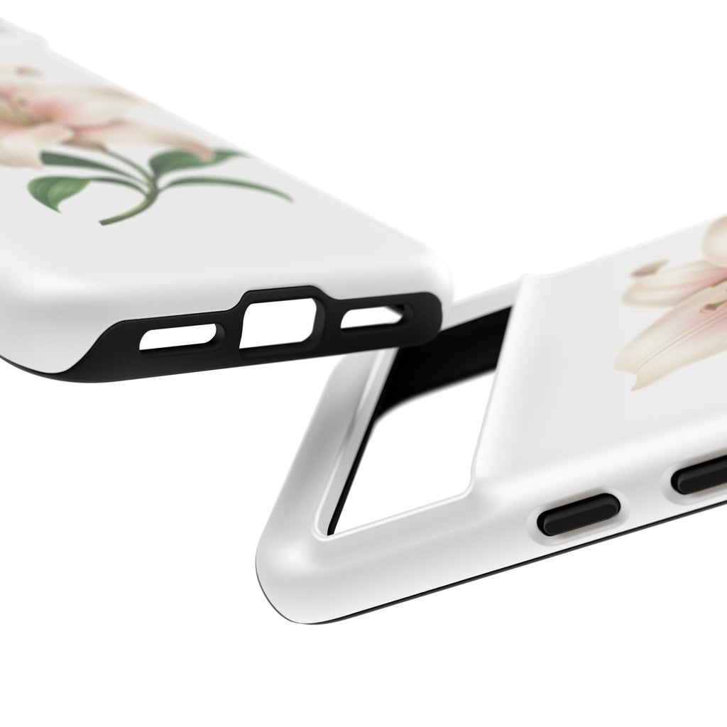Floral Lily Phone Case — Pink Lily Tough Protective Cover