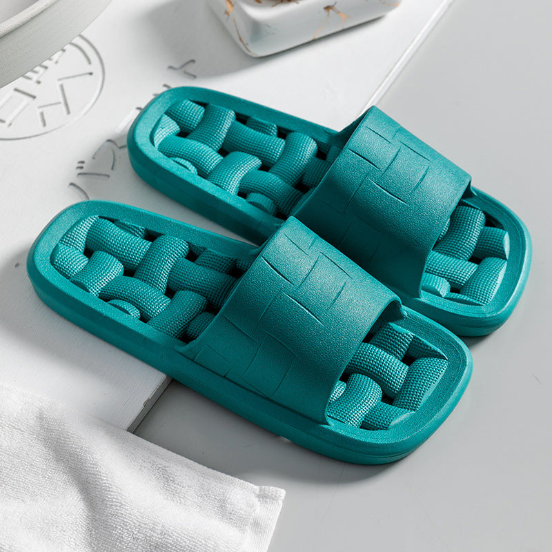 Leaky Slippers Men’s Summer Hollow Bathroom Home With Non-Slip