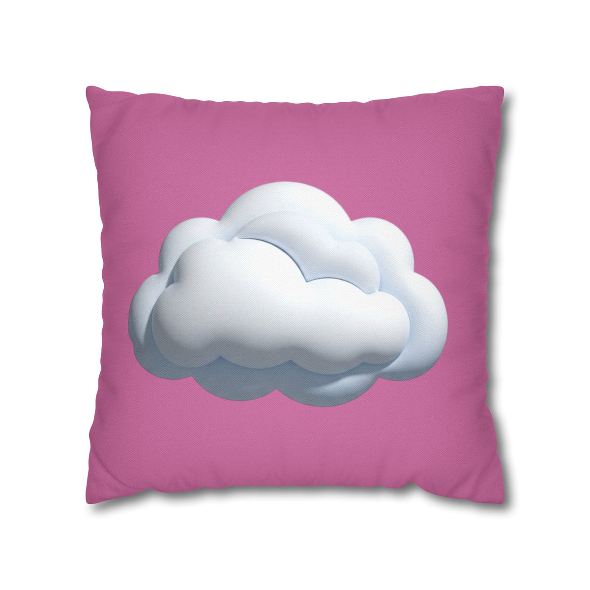 Cloud Graphic Pillowcase — Cute Pink Decorative Throw Pillow Cover