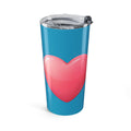 Pink Heart Tumbler 20oz Turquoise