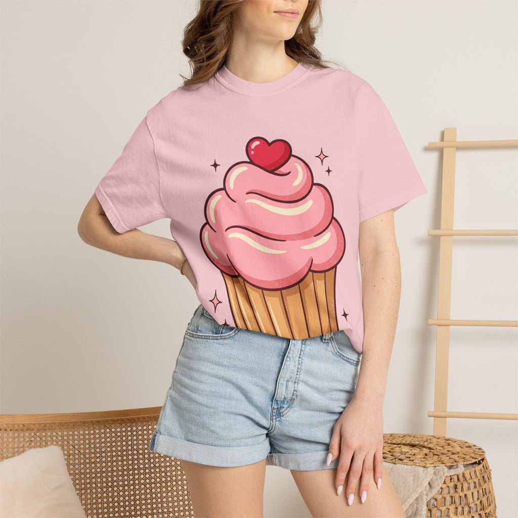 Pink Cupcake Unisex Garment-Dyed T-shirt