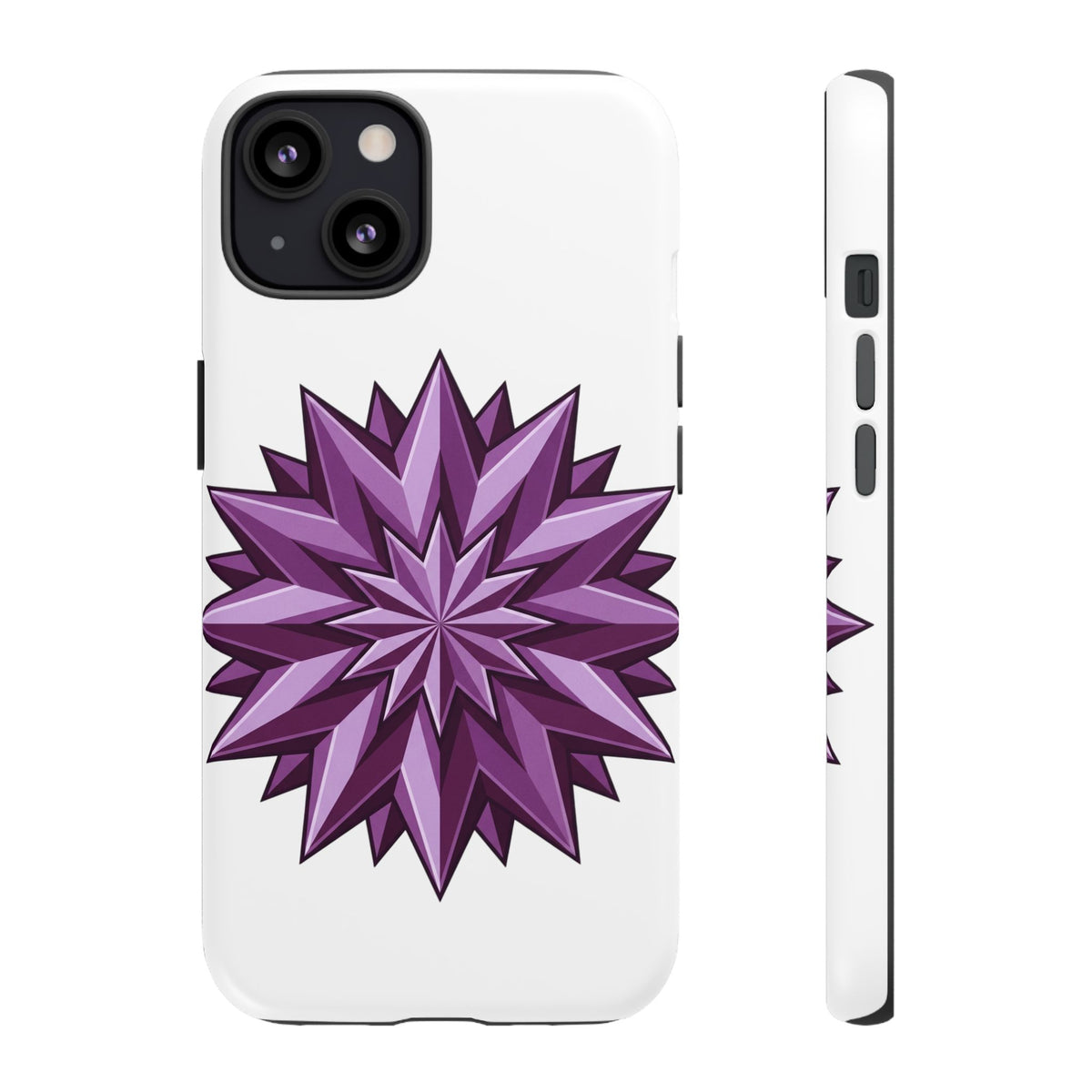 Purple Geometric Star Phone Case