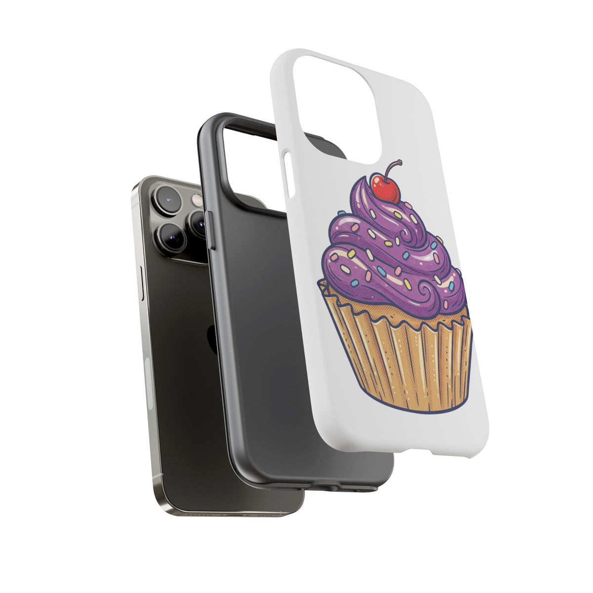 Purple Cupcake Tough Phone Cases