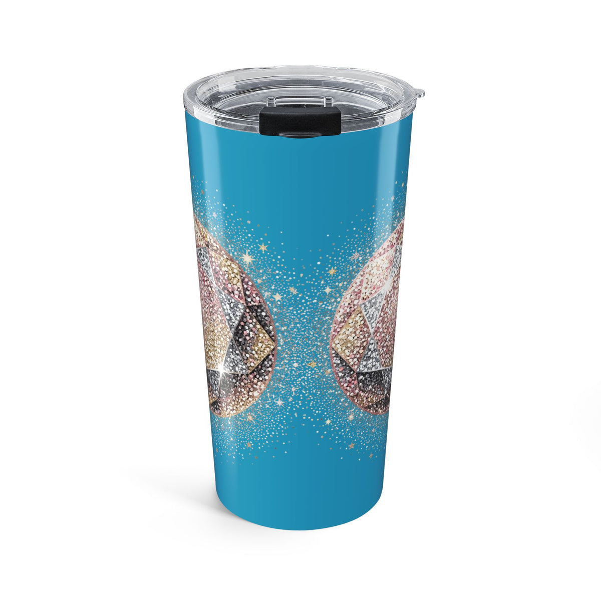 Glittery Turquoise Tumbler 20oz