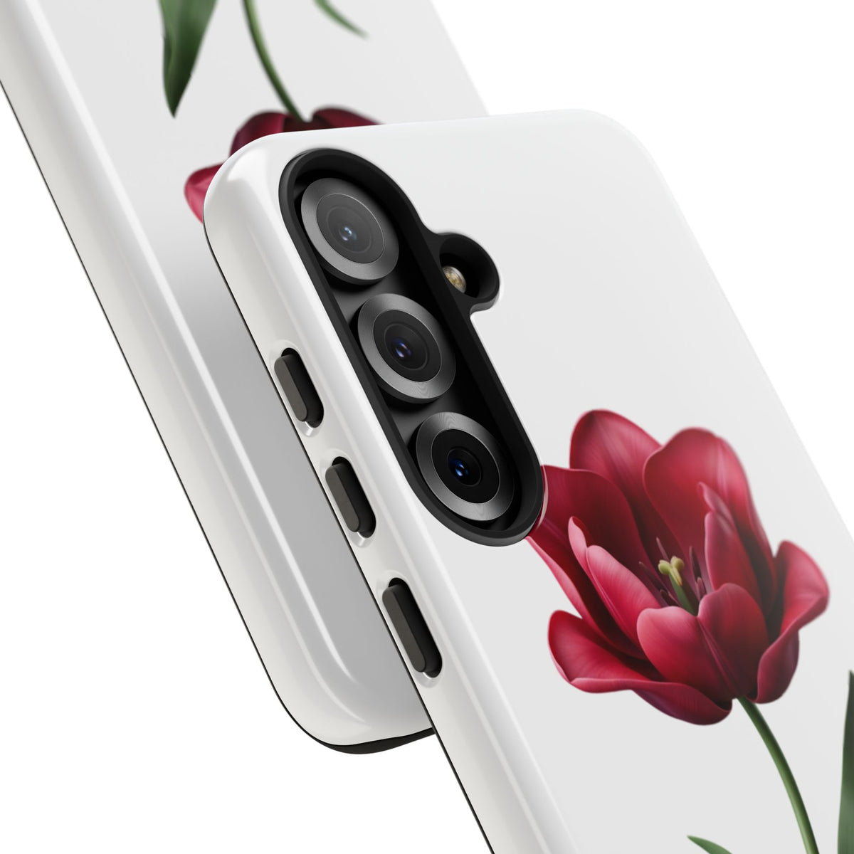 Tulip Floral Tough Phone Case – Protective Blossom iPhone Cover