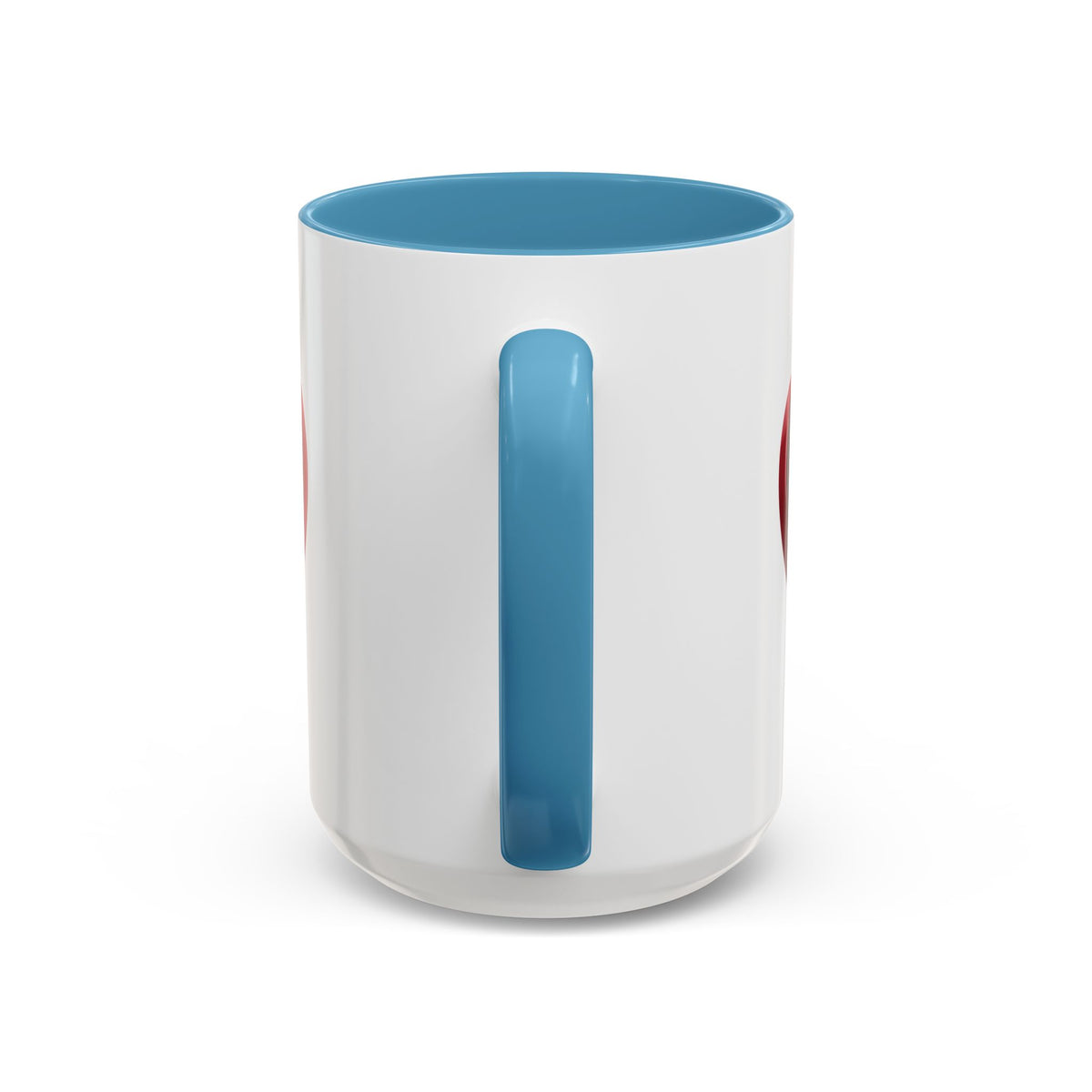 Heart Accent Coffee Mug – Red 3D Heart Design, Valentine’s Day Gift