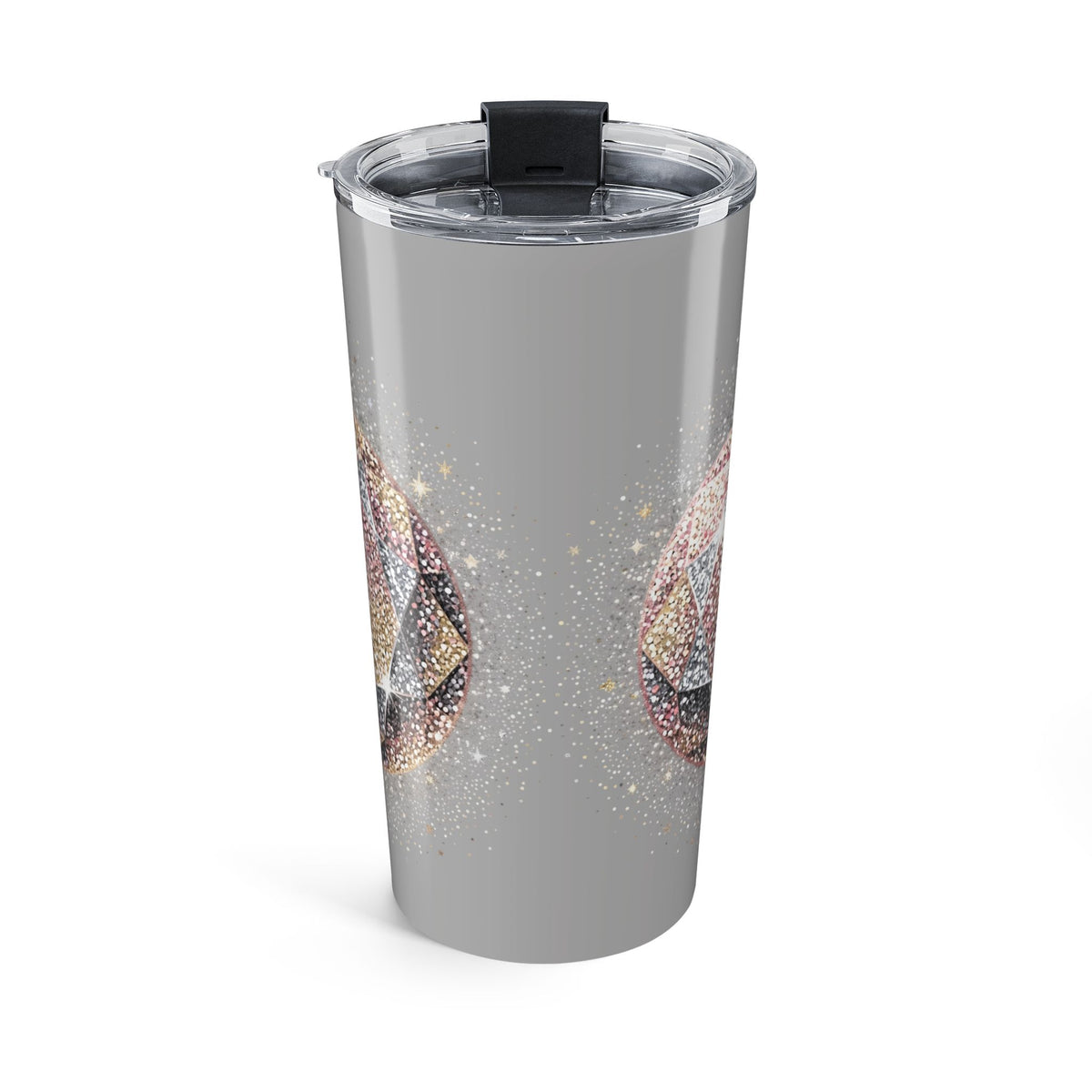 Glittery Light Grey Tumbler 20oz