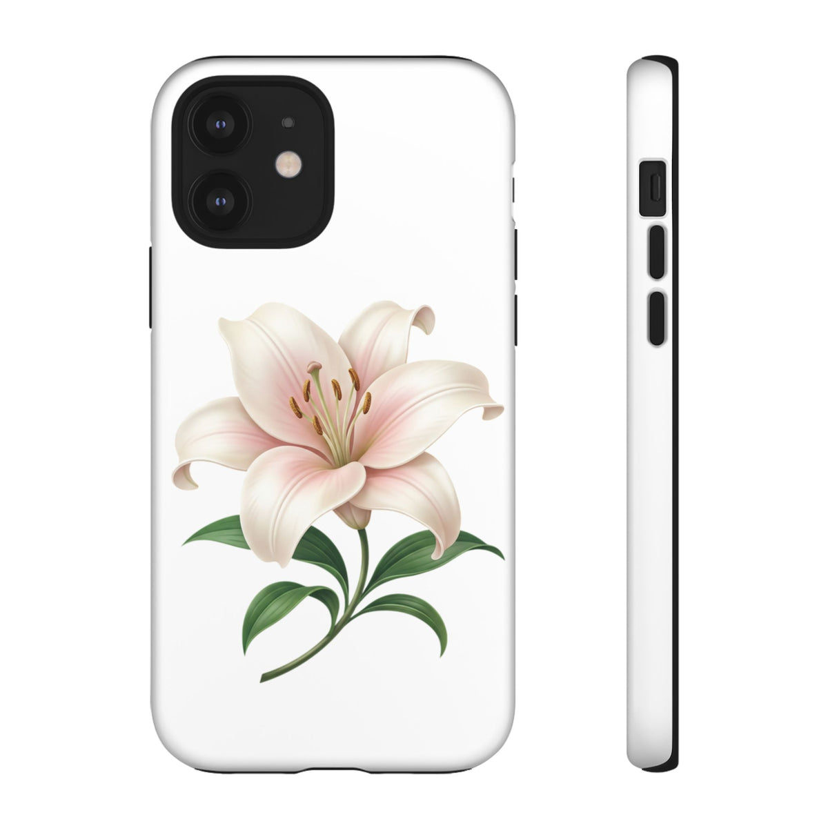 Floral Lily Phone Case — Pink Lily Tough Protective Cover