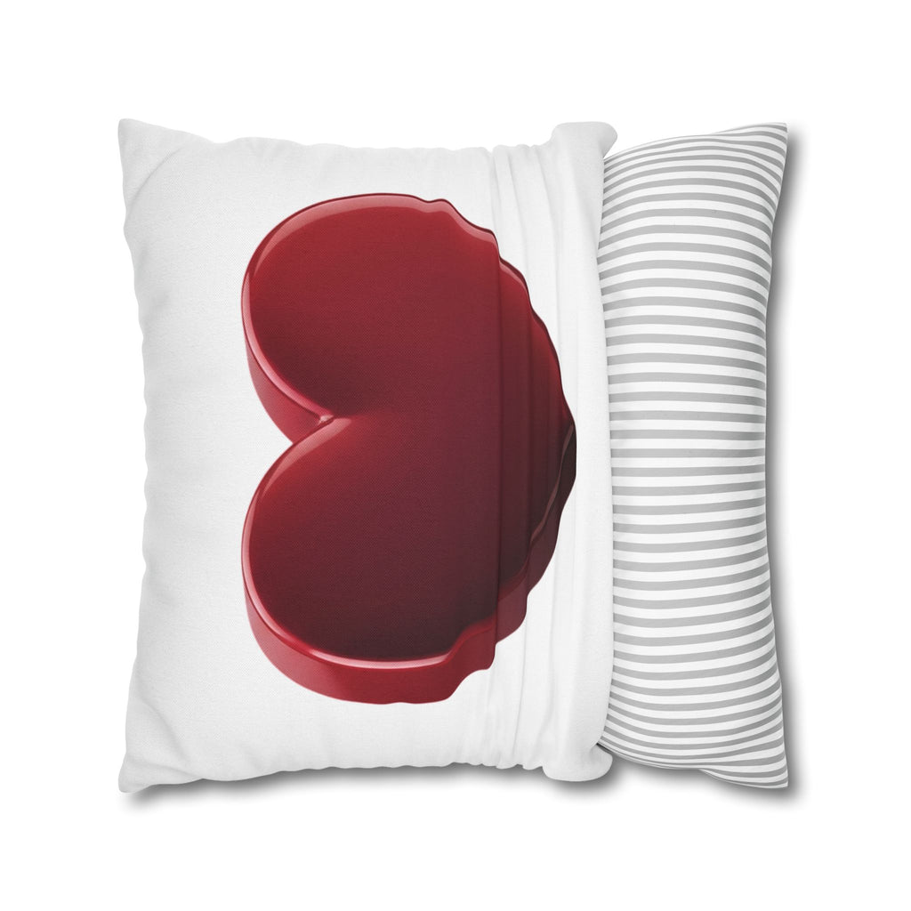 Red Heart Spun Polyester Square Pillowcase