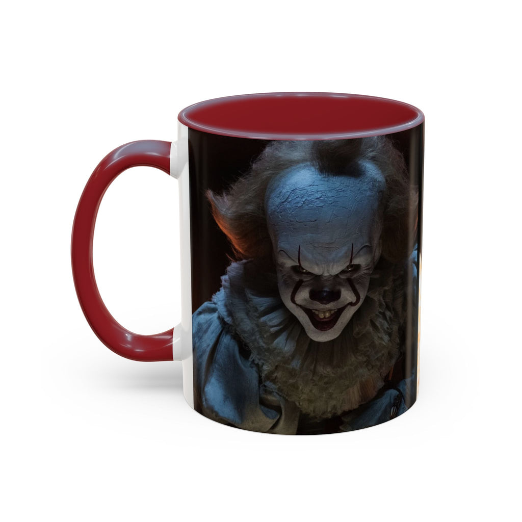 Creepy Pennywise Horror Coffee Mug — Scary Clown Accent Mug (11/15oz)