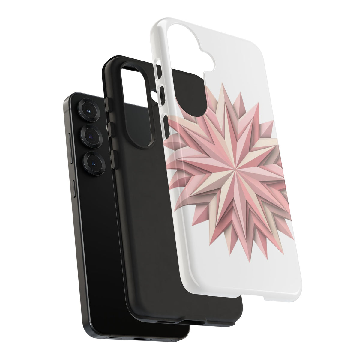 Pink Geometric Star Phone Case — Tough Protective iPhone Cover