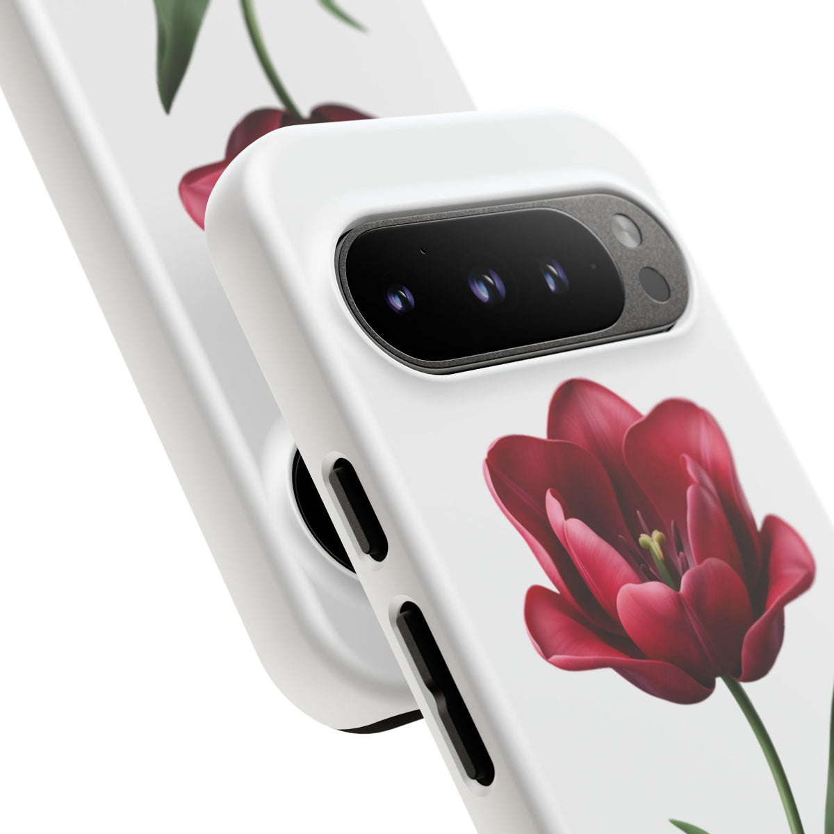 Tulip Floral Tough Phone Case – Protective Blossom iPhone Cover