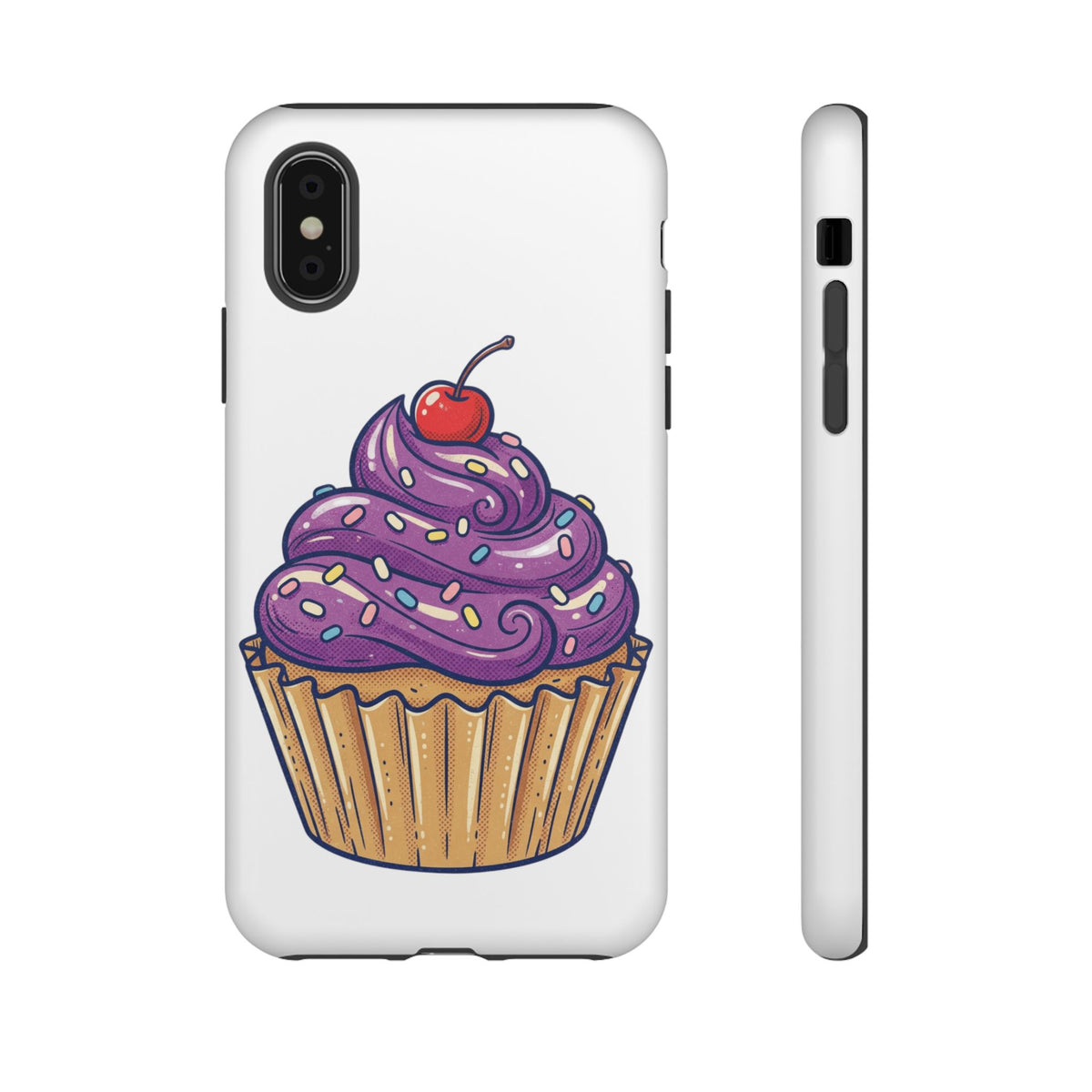 Purple Cupcake Tough Phone Cases