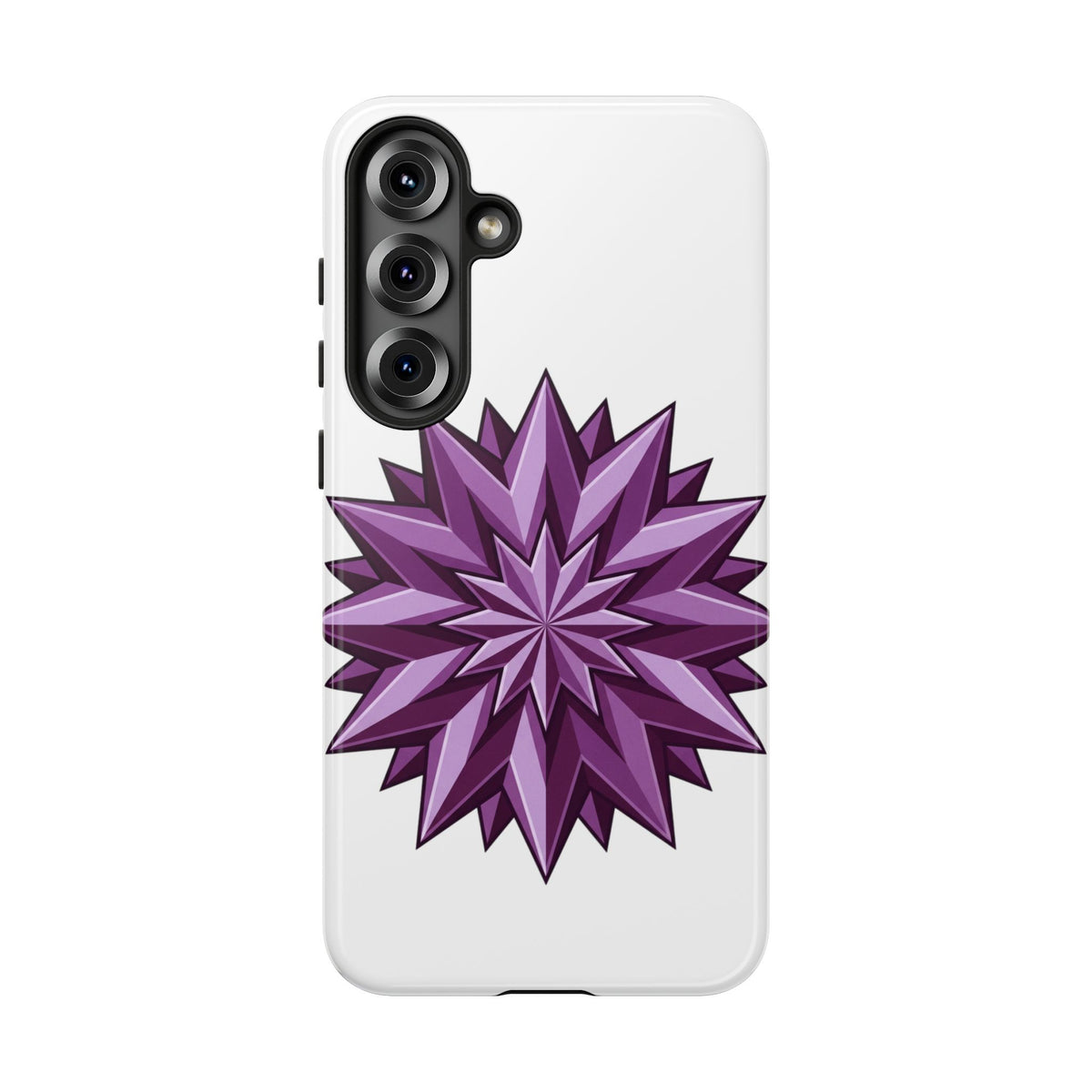 Purple Geometric Star Phone Case