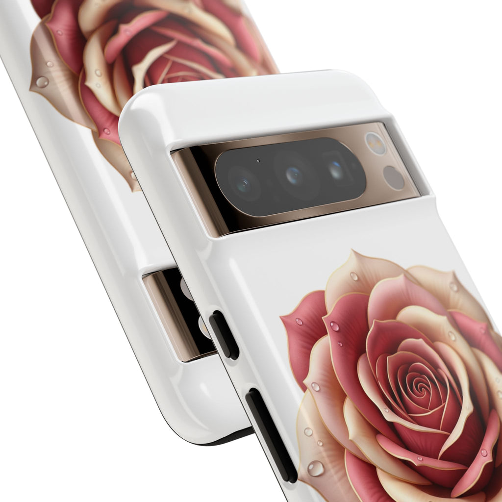 Rose Waterdrop Tough Phone Case — Protective Floral iPhone Cover