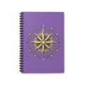 Star Print Spiral Notebook - Ruled Line- Light Purple