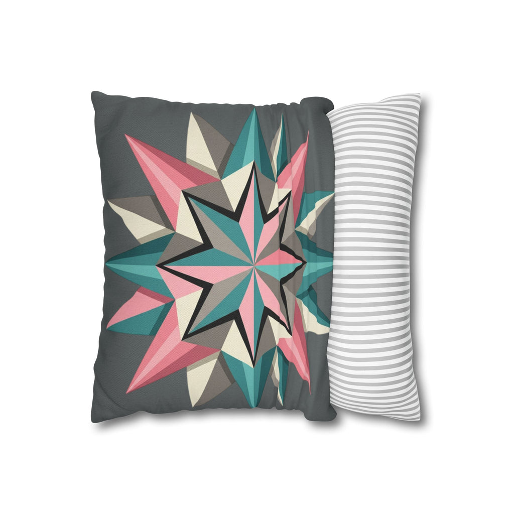 Geometric Starburst Decorative Pillowcase