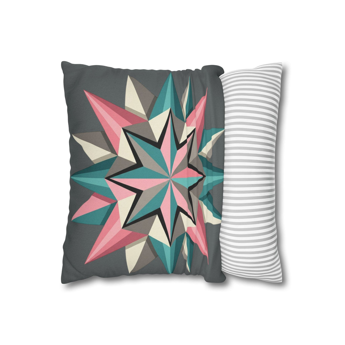 Geometric Starburst Decorative Pillowcase