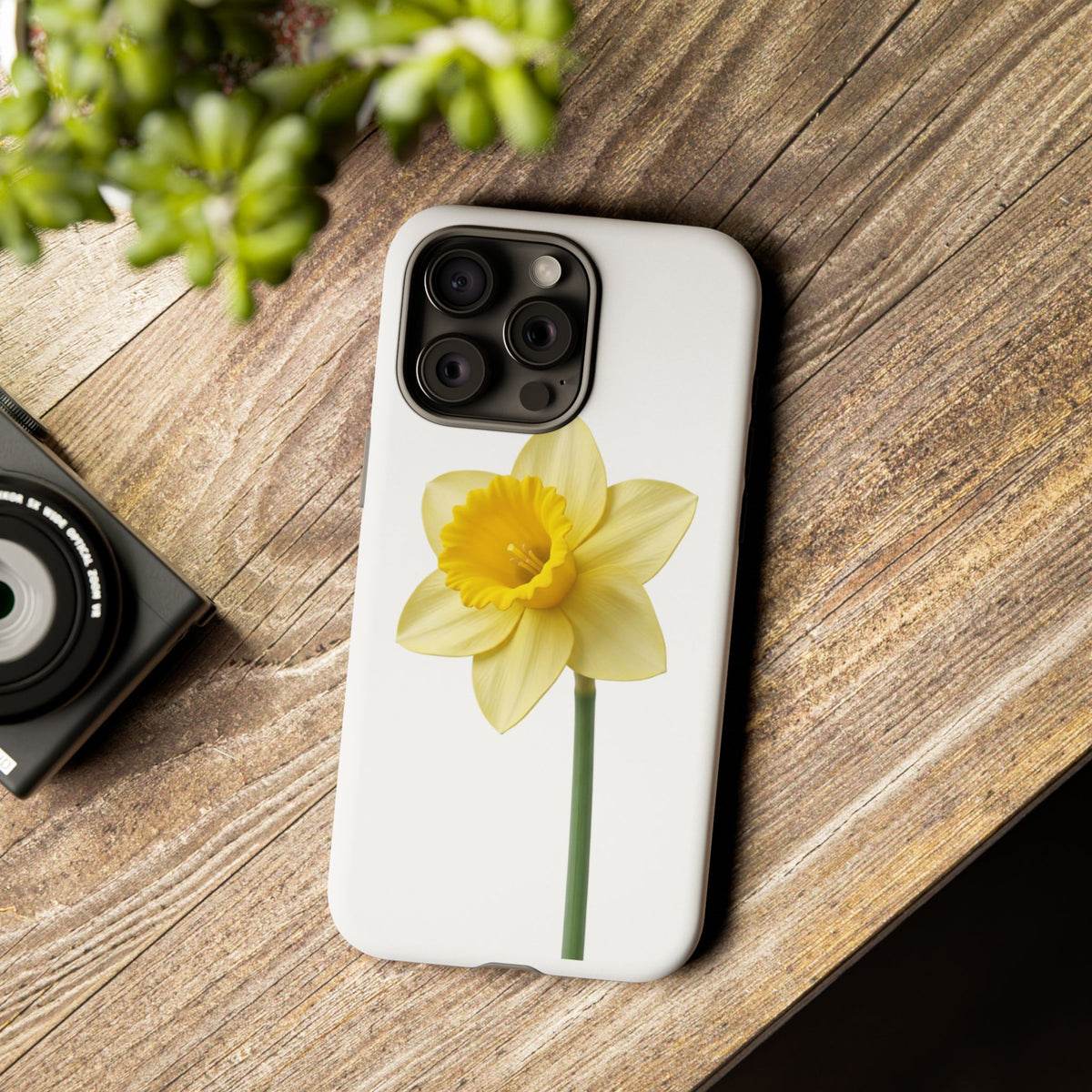 Daffodil Blossom Tough Phone Case — Yellow Spring Floral iPhone Cover
