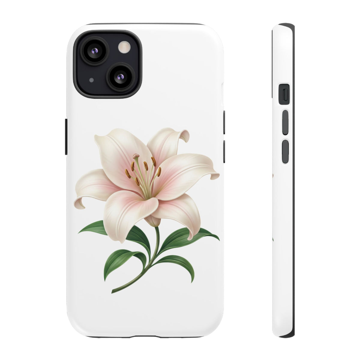 Floral Lily Phone Case — Pink Lily Tough Protective Cover