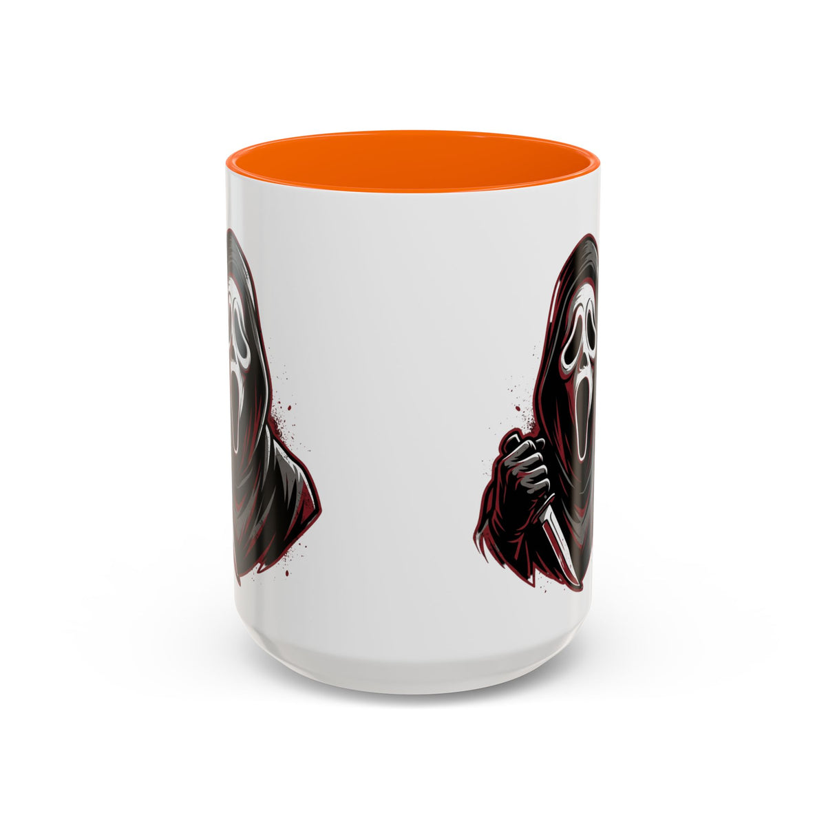 Scream Mask Accent Coffee Mug — Horror Killer Design (11/15oz)