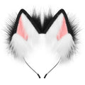 Handmade Plush Faux Animal Ears Headband, Adorable Adjustable Cat Ears Headband, Lolita Hair Accessory