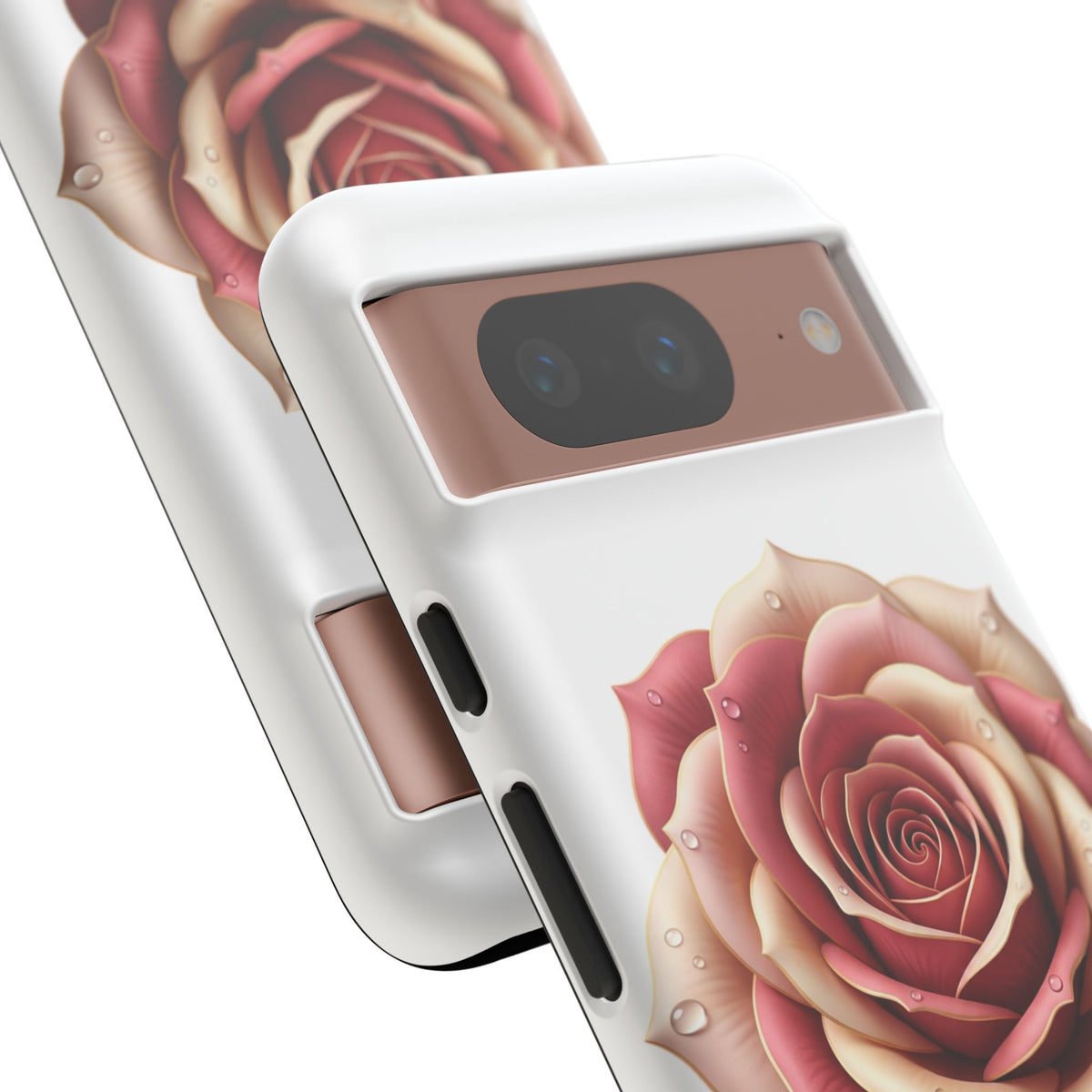 Rose Waterdrop Tough Phone Case — Protective Floral iPhone Cover