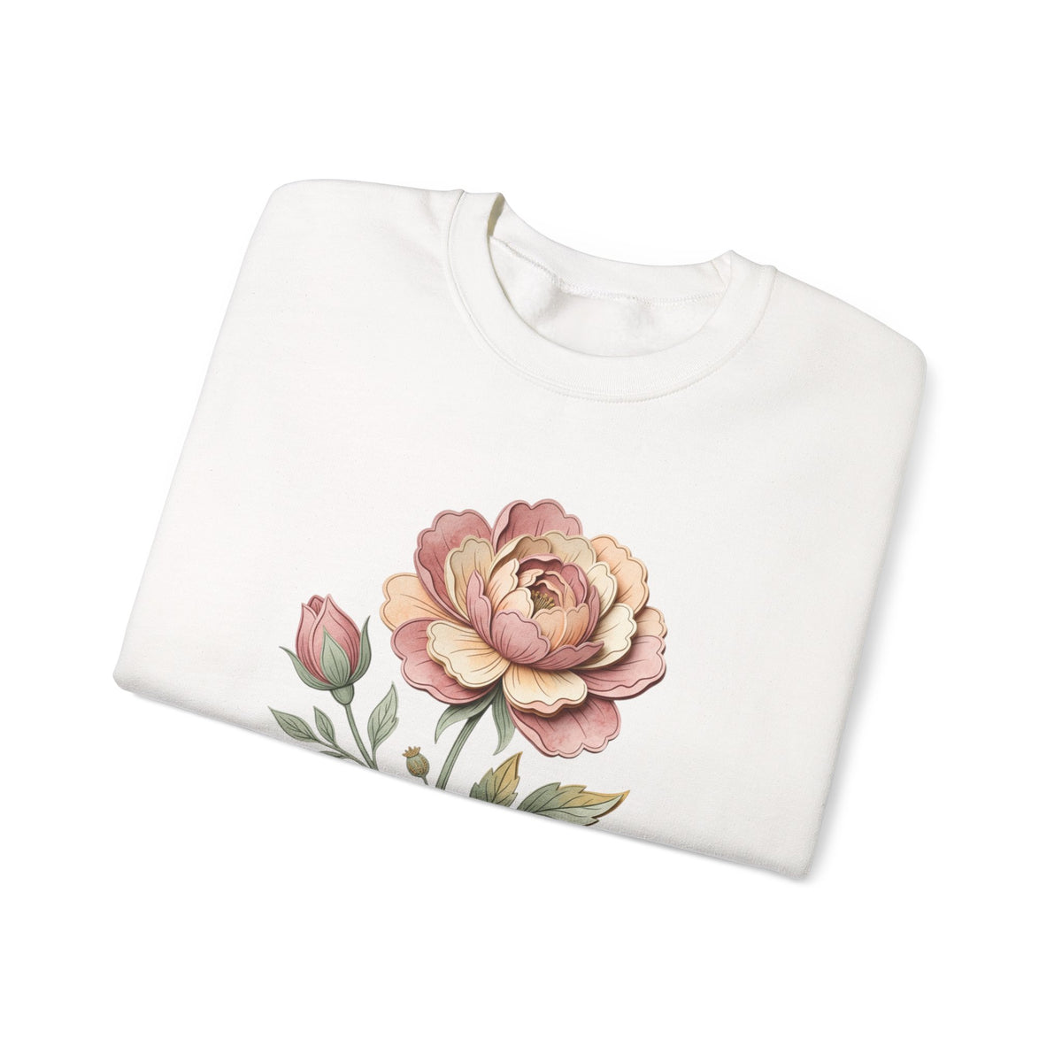 Floral Rose Crewneck Sweatshirt