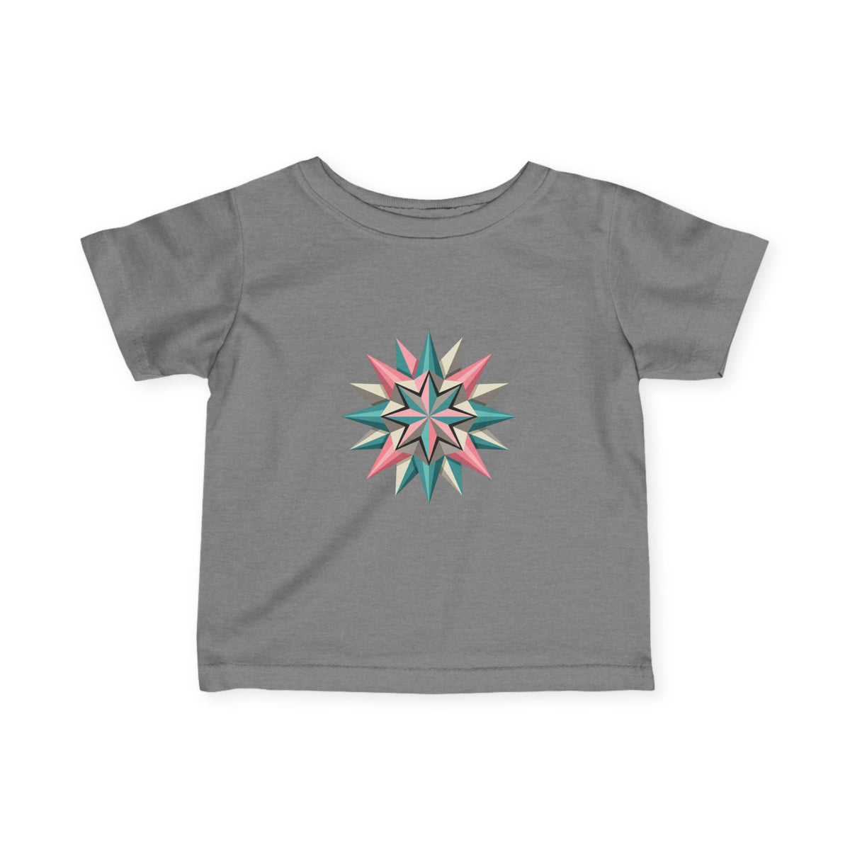 Infant Tee with Pastel Starburst Quilt Design