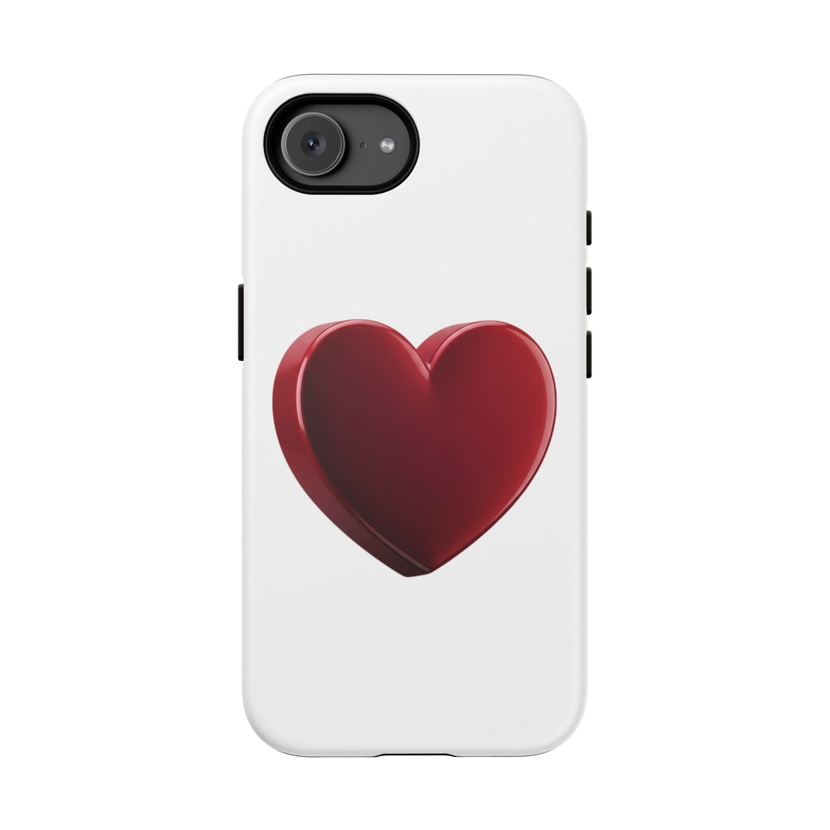 Heart Tough Phone Case - Red 3D Heart Protective Phone Case