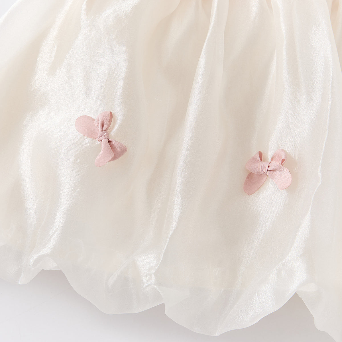 Sleeveless Bow Lace Top Dress for Toddlers and Babies, Sweet Floral Dress for Girls