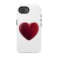 Heart Tough Phone Case - Red 3D Heart Protective Phone Case