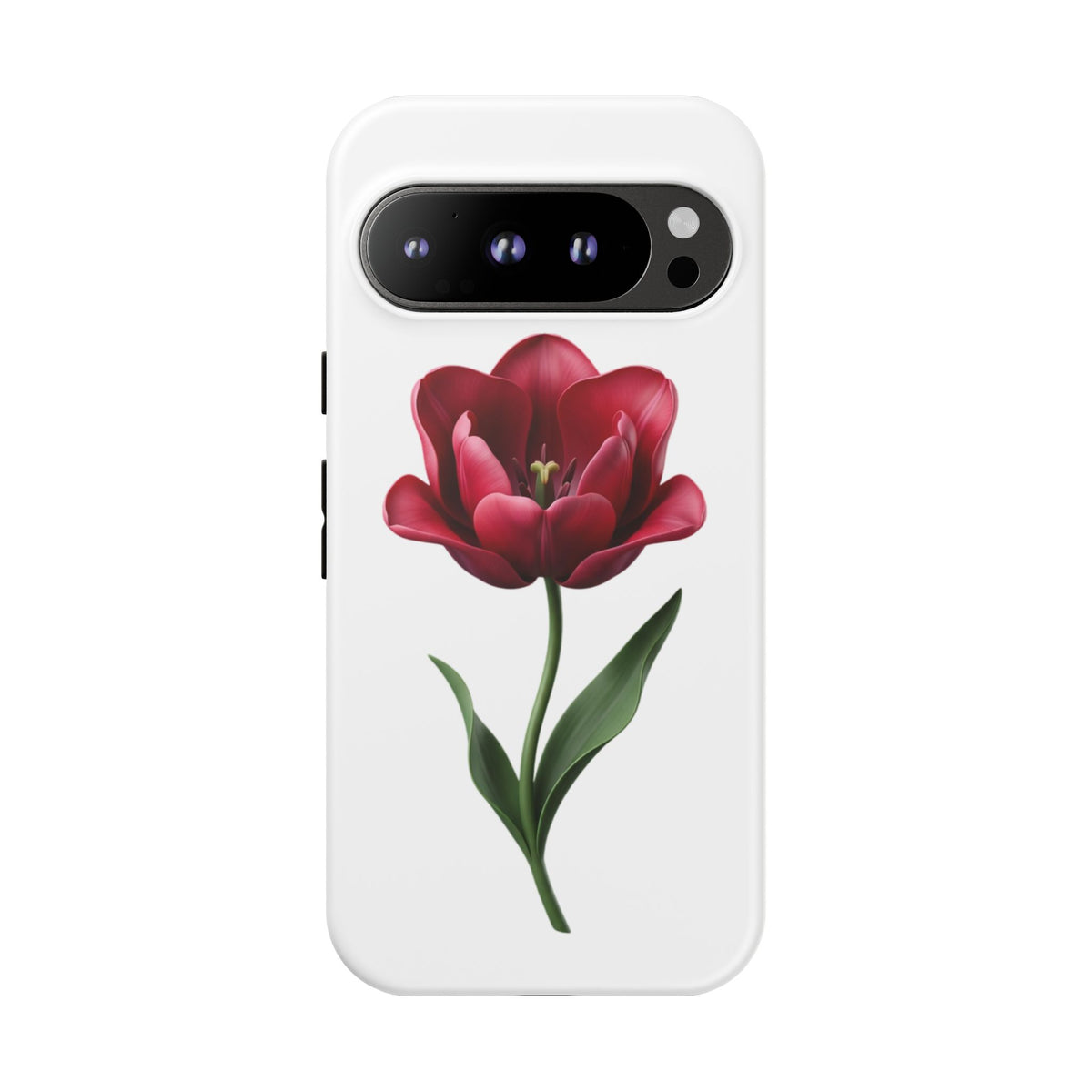 Tulip Floral Tough Phone Case – Protective Blossom iPhone Cover