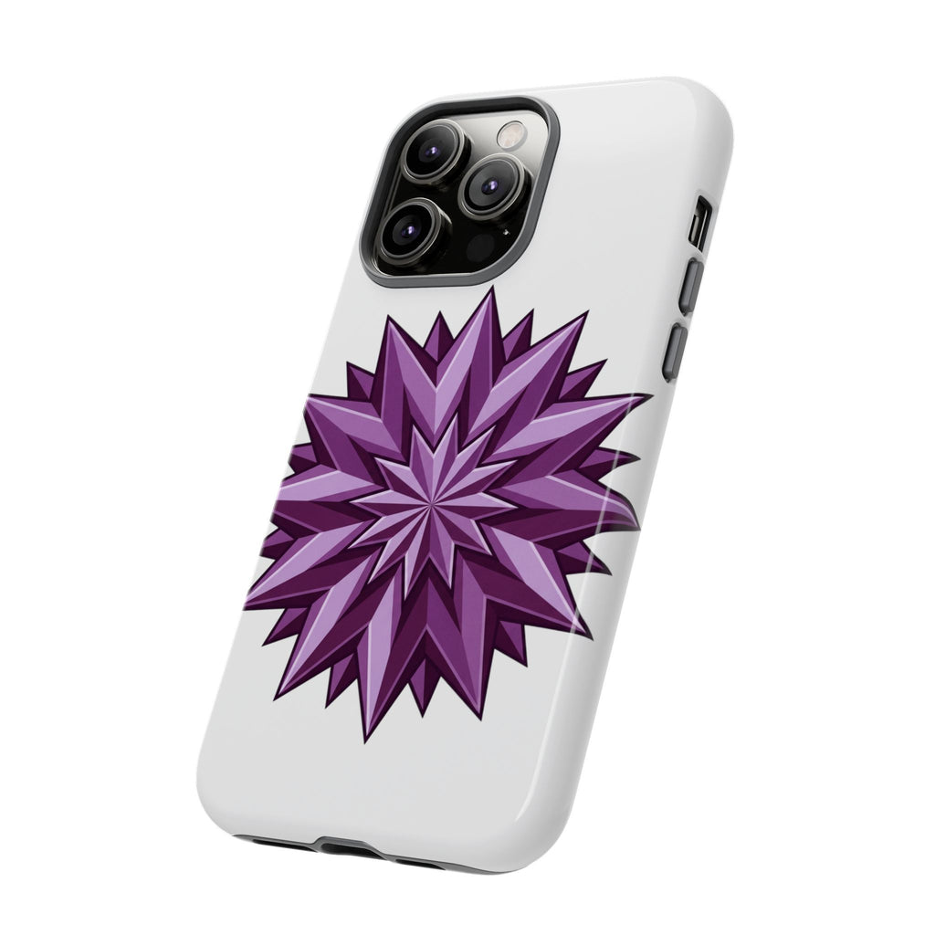 Purple Geometric Star Phone Case