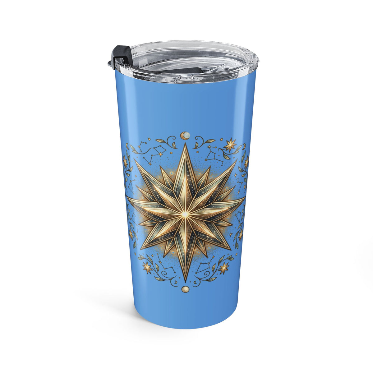 Star Print Light Blue Insulated Tumbler 20oz