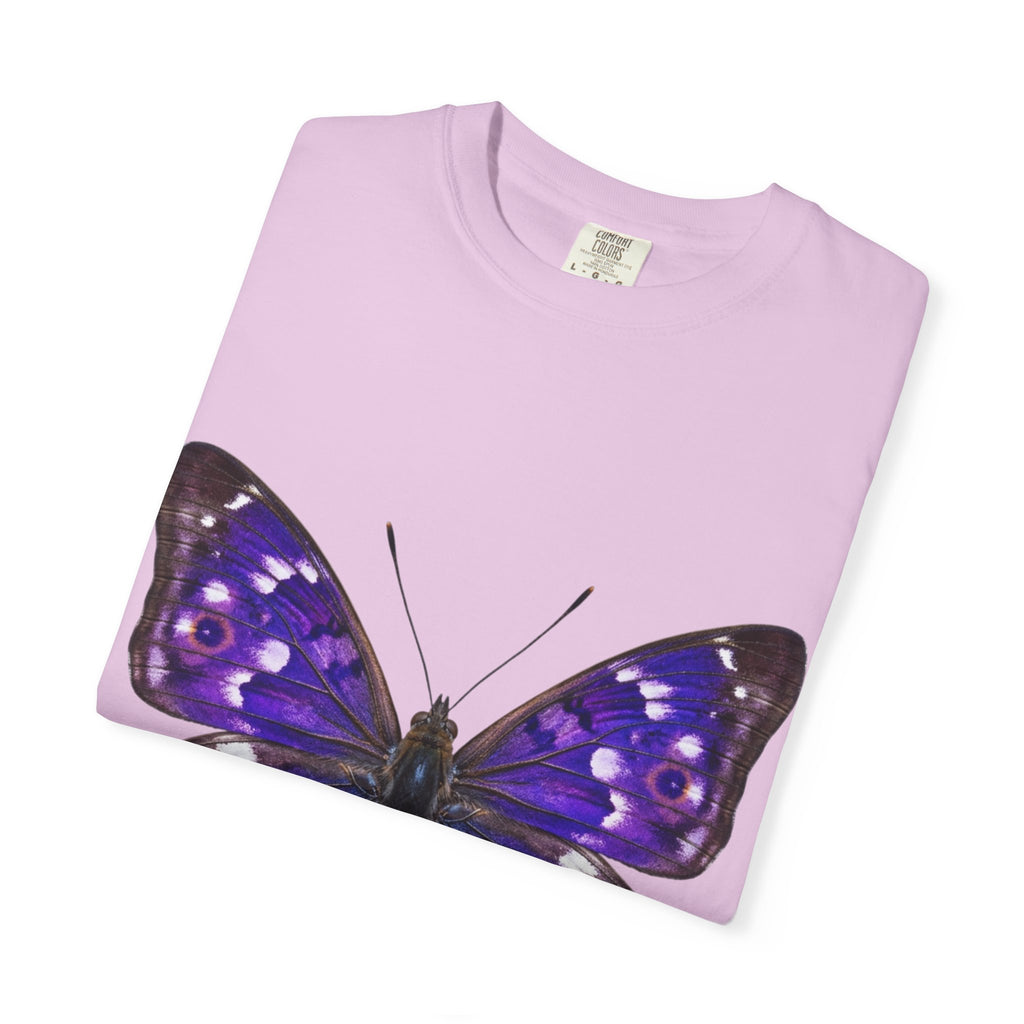 Purple Butterfly T-Shirt — Vibrant Vintage Moth Graphic Tee