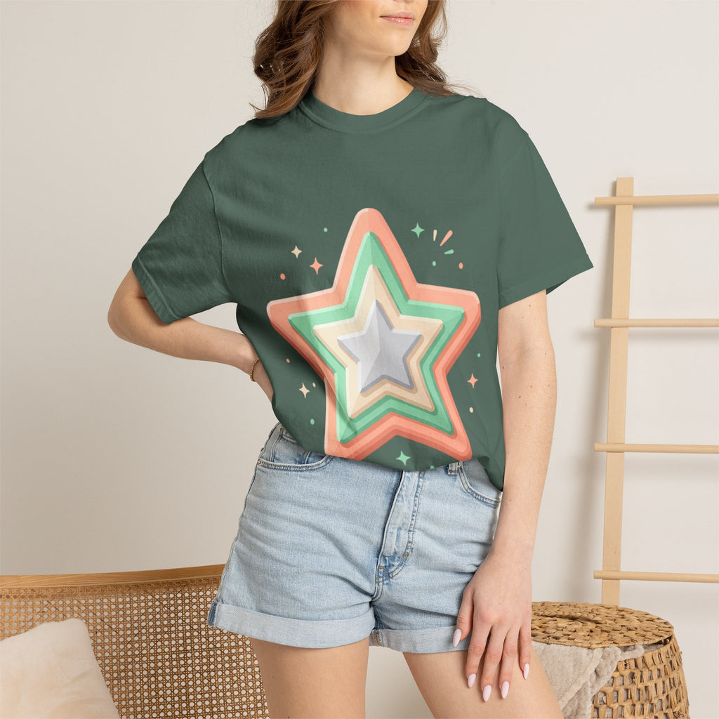 Star Design Unisex Garment-Dyed T-shirt