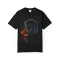 T-Shirt — Halloween Split-Face Pumpkin & Michael Myers Horror Graphic
