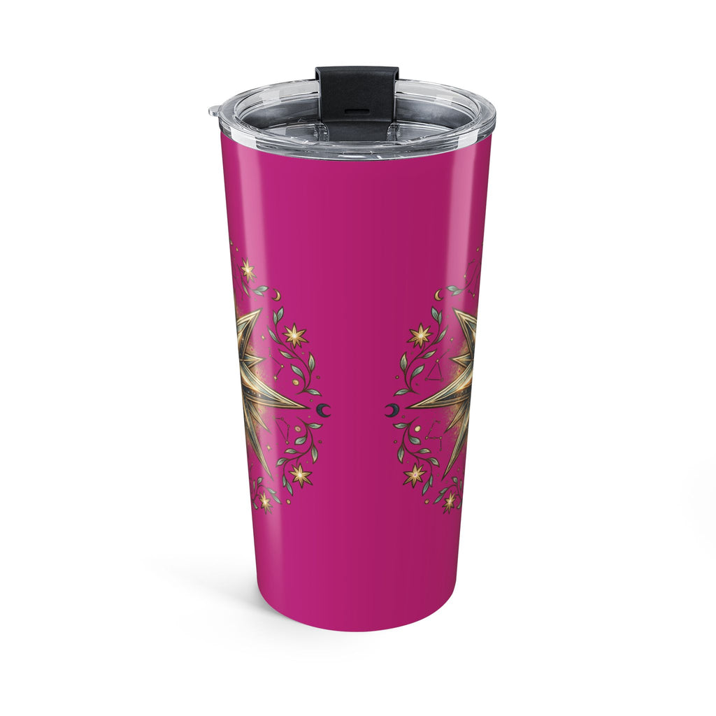 Star Print Magenta Insulated Tumbler 20oz