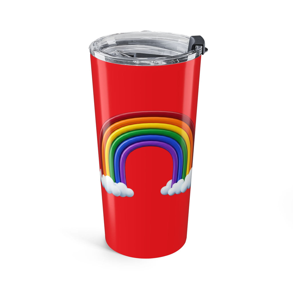 20oz Rainbow Tumbler - Colorful Cloud Travel Cup