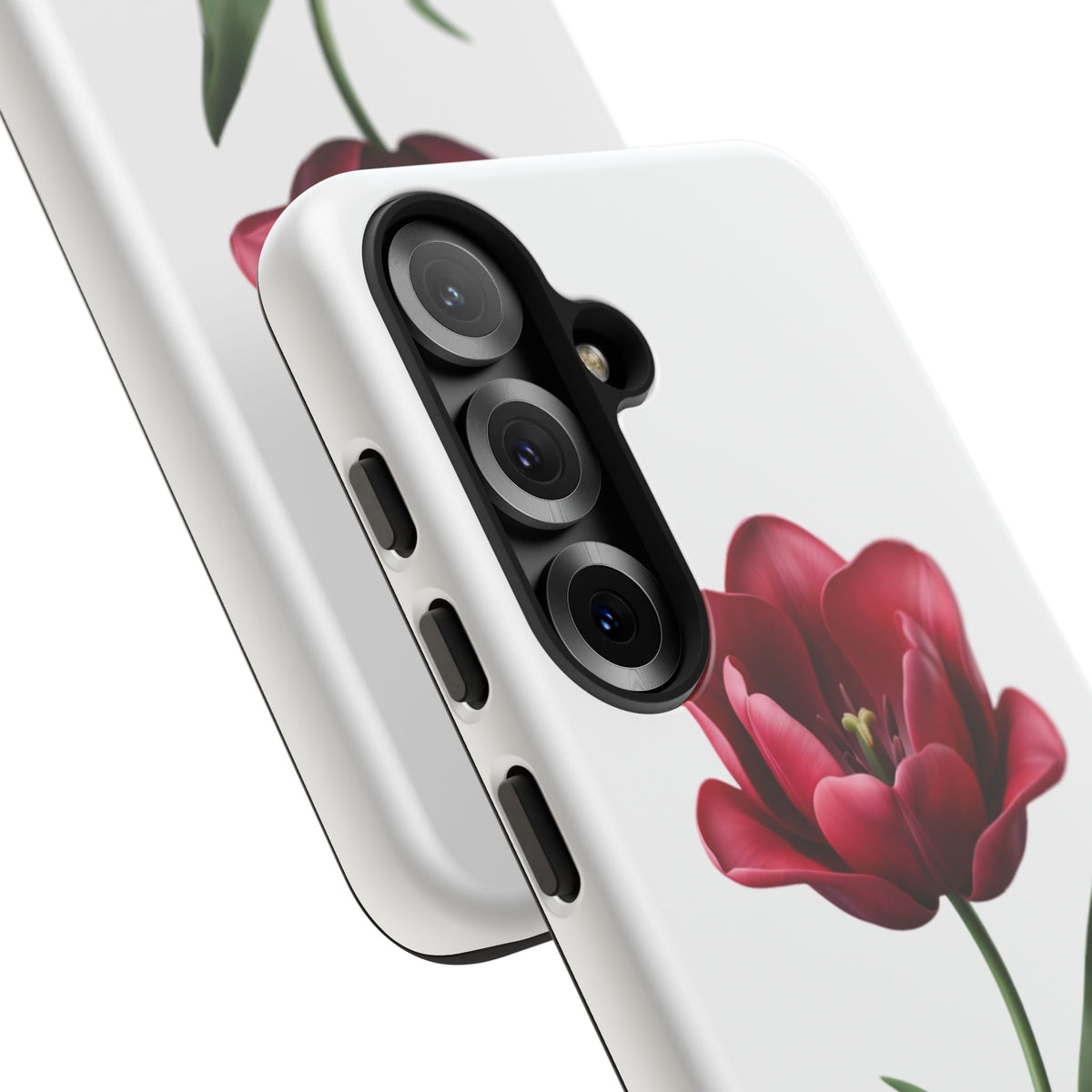 Tulip Floral Tough Phone Case – Protective Blossom iPhone Cover