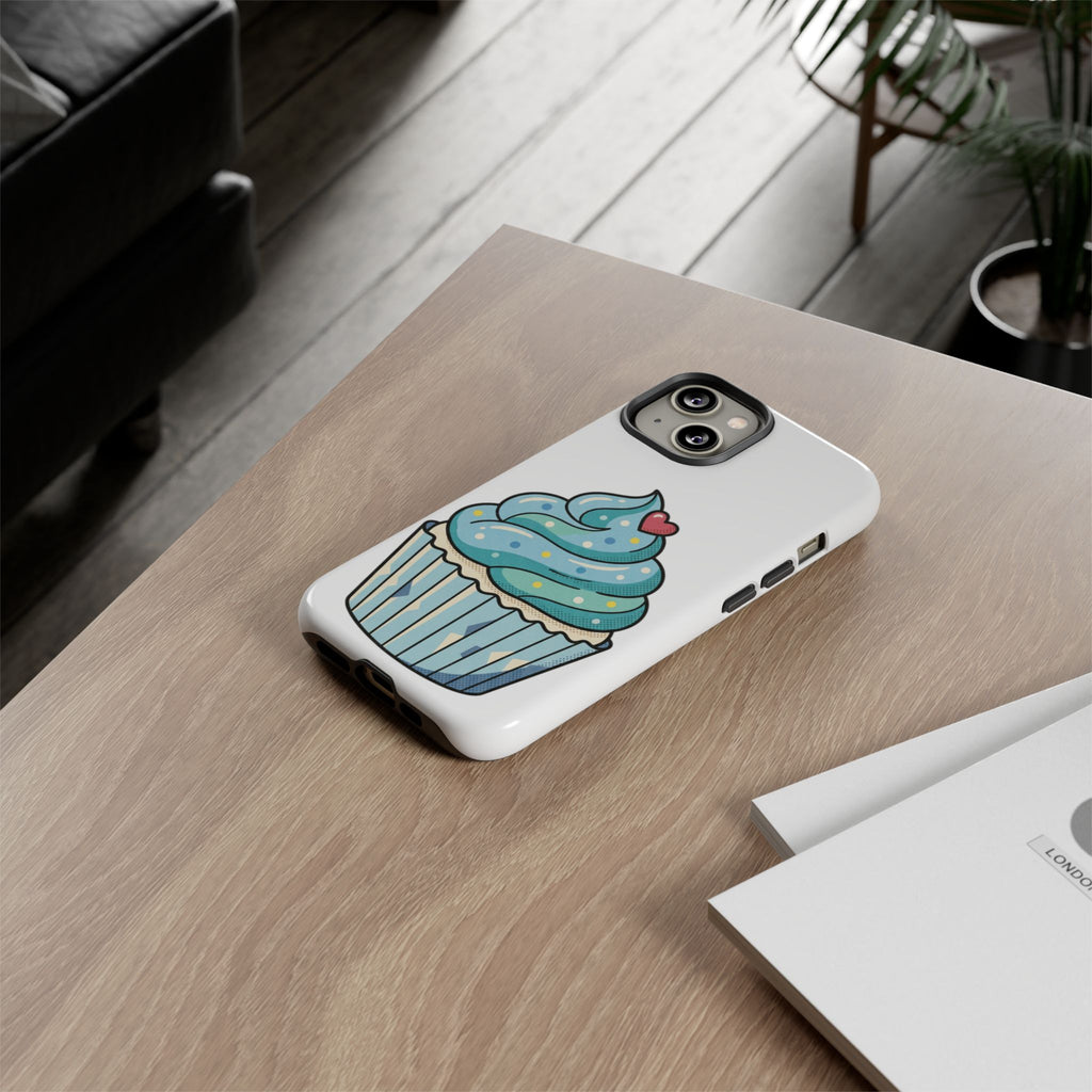 Blue Cupcake Tough Phone Cases