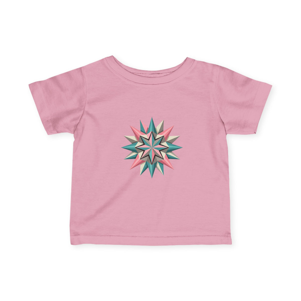 Infant Tee with Pastel Starburst Quilt Design