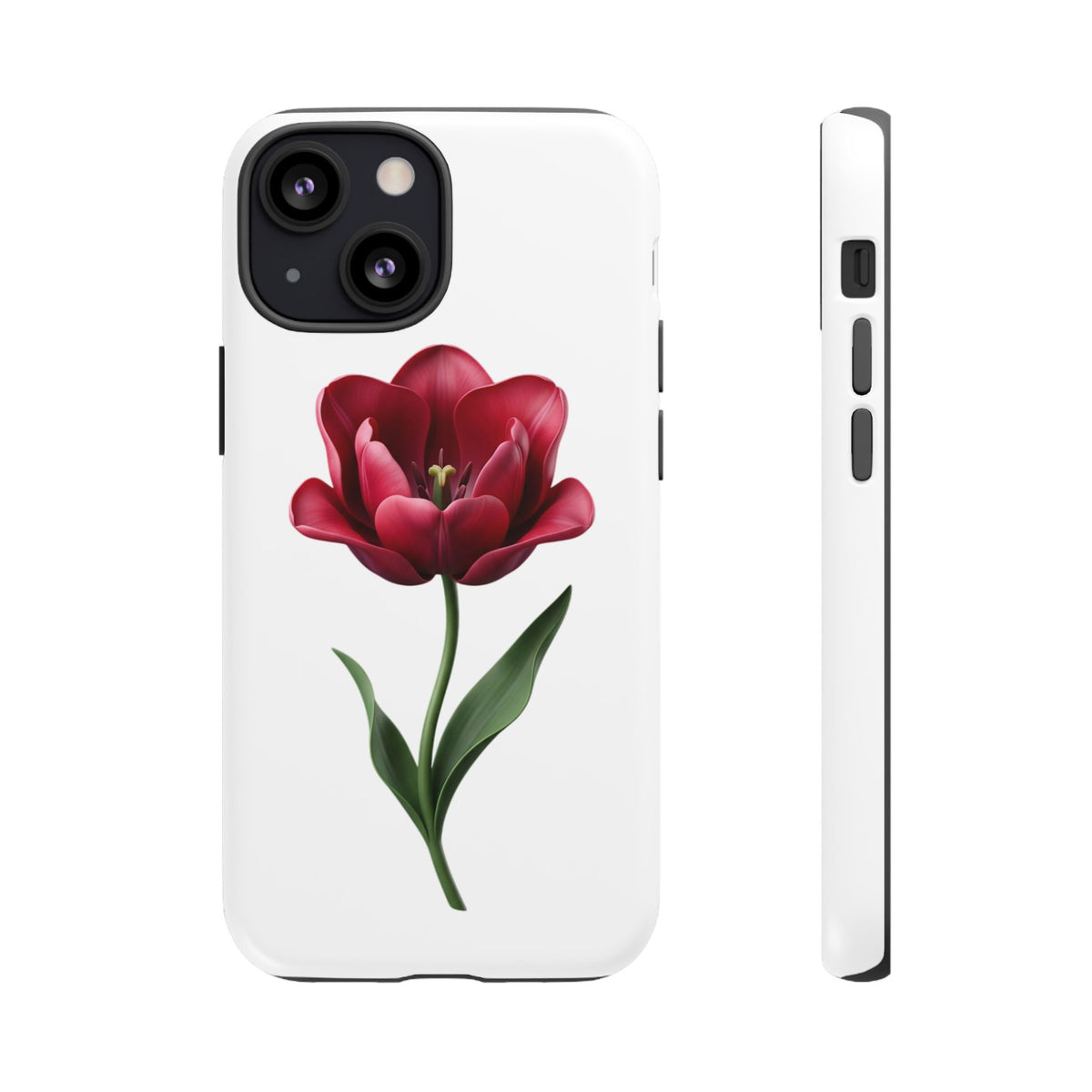 Tulip Floral Tough Phone Case – Protective Blossom iPhone Cover