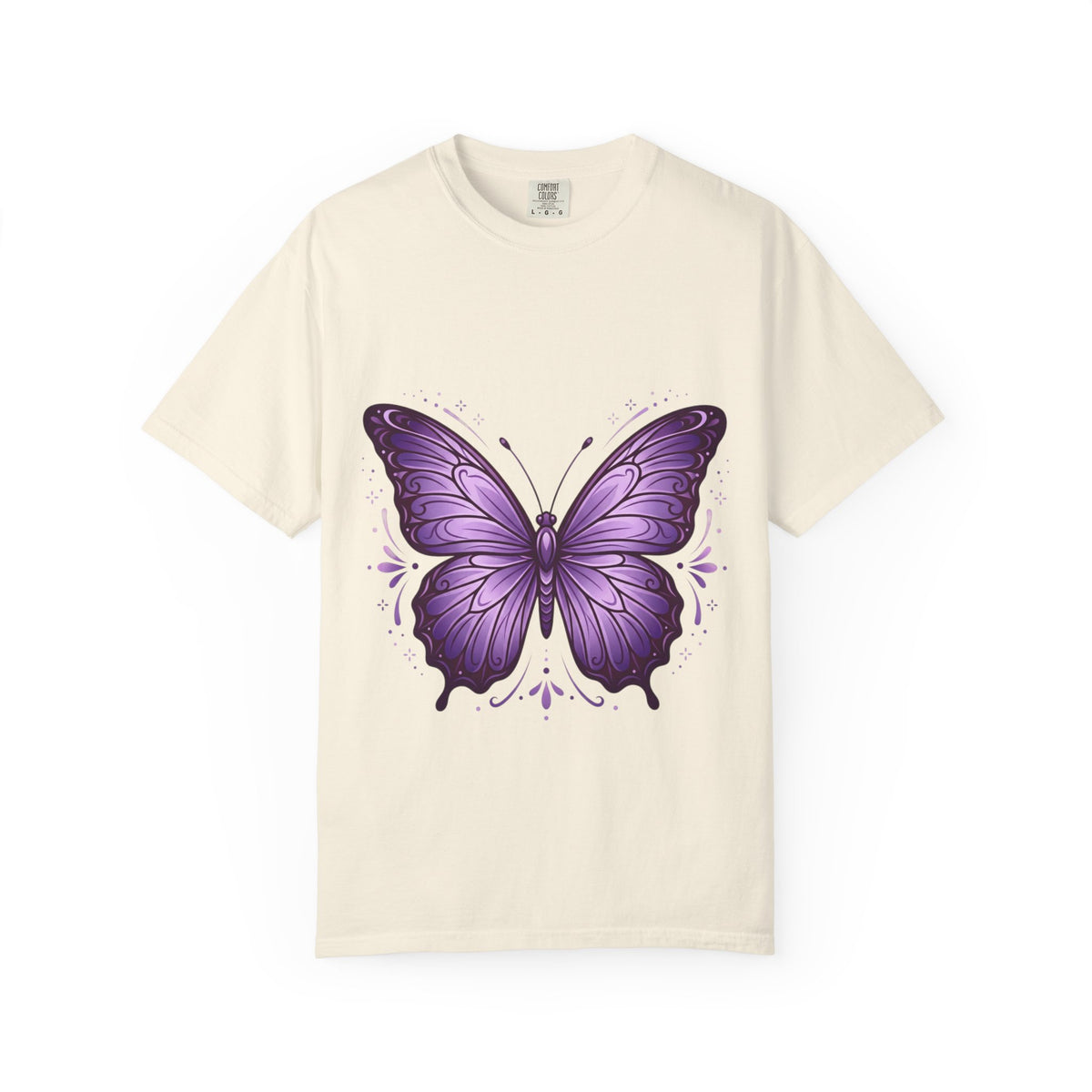 Purple Butterfly T-Shirt — Elegant Monarch Graphic Tee