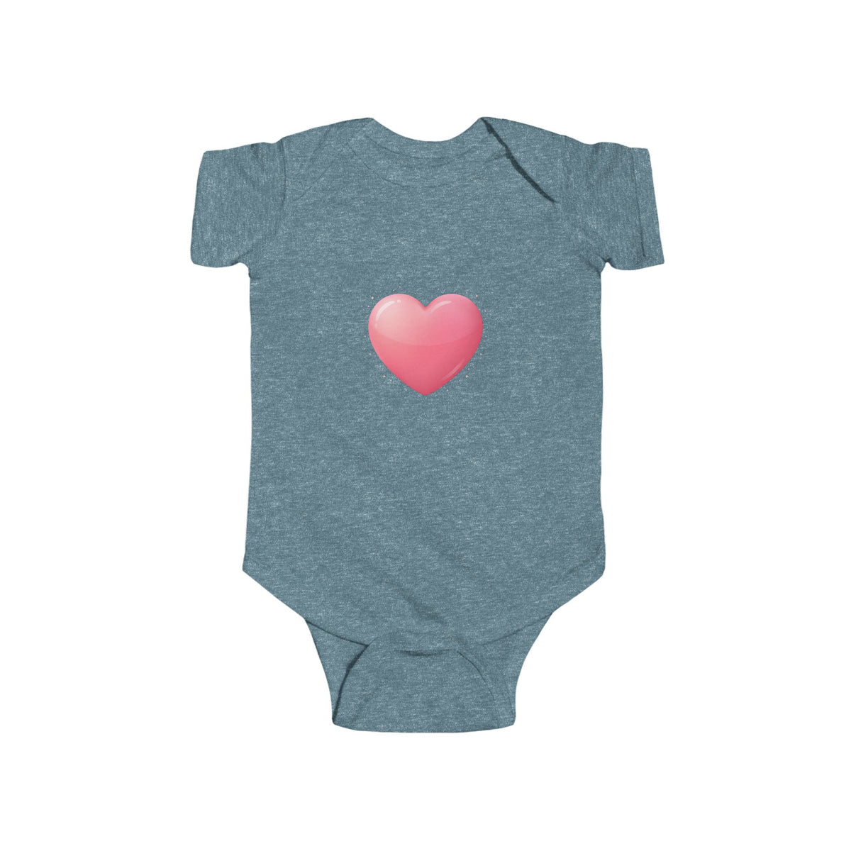 Baby Heart Bodysuit — Pink Heart Infant Onesie (Valentine’s/Newborn Gift)