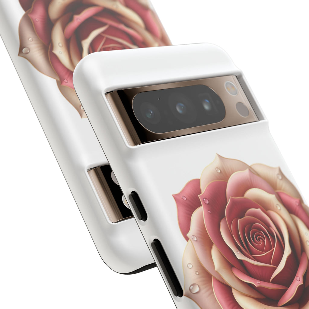 Rose Waterdrop Tough Phone Case — Protective Floral iPhone Cover